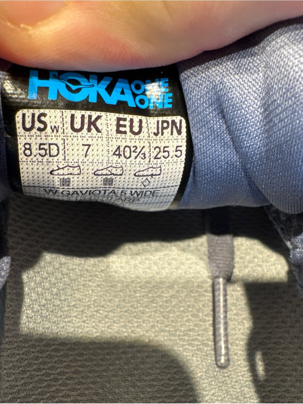 Hoka Women's Gaviota 5 Running Shoe Size 8.5D Anchor Grapefruit - Picture 7 of 9